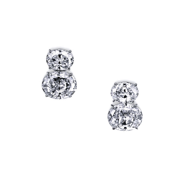Double Oval Studs – 7 CTW