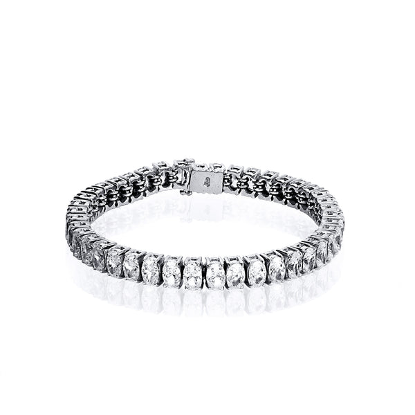 Oval Cut Tennis Bracelet – 21 CTW