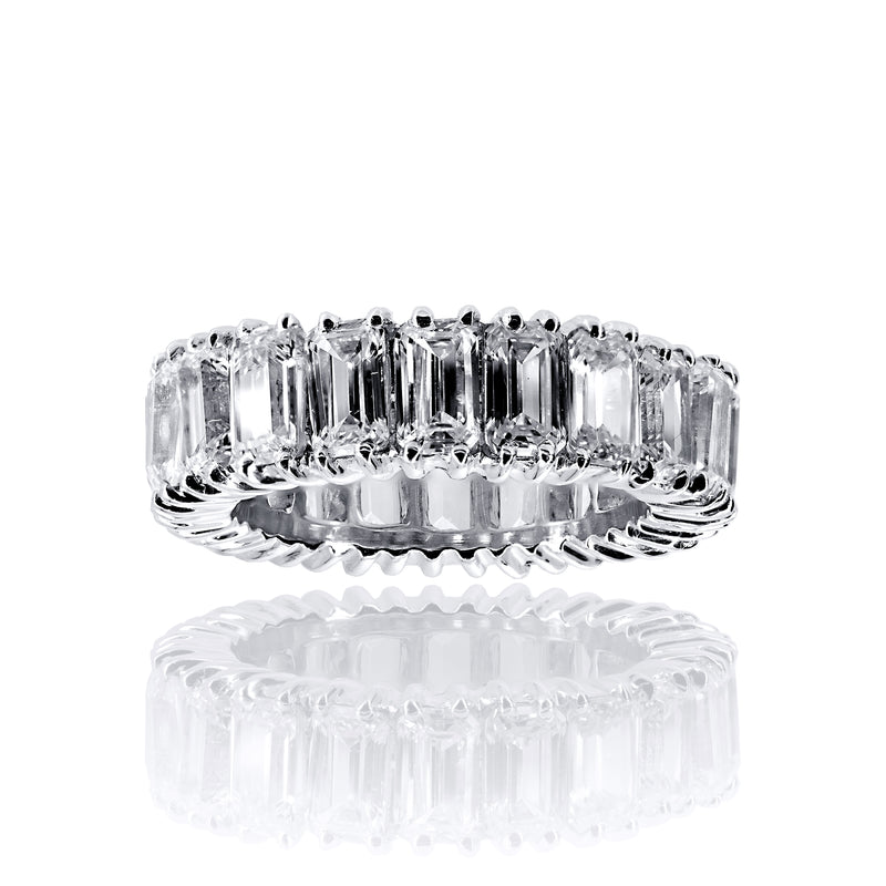 Emerald Cut Eternity Band Ring – 5.25 CTW