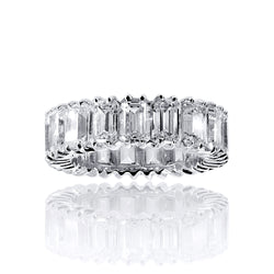 Asscher Cut Eternity Band Ring - 6.5 CTW