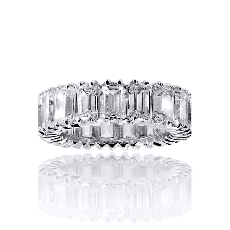 Asscher Cut Eternity Band Ring - 6.5 CTW