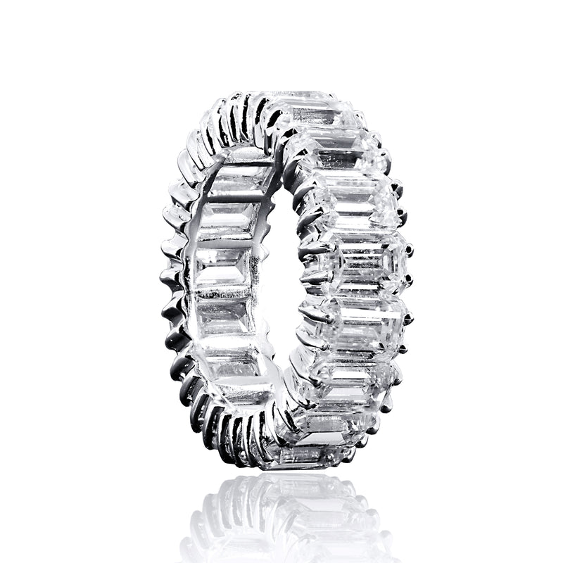 Asscher Cut Eternity Band Ring - 6.5 CTW