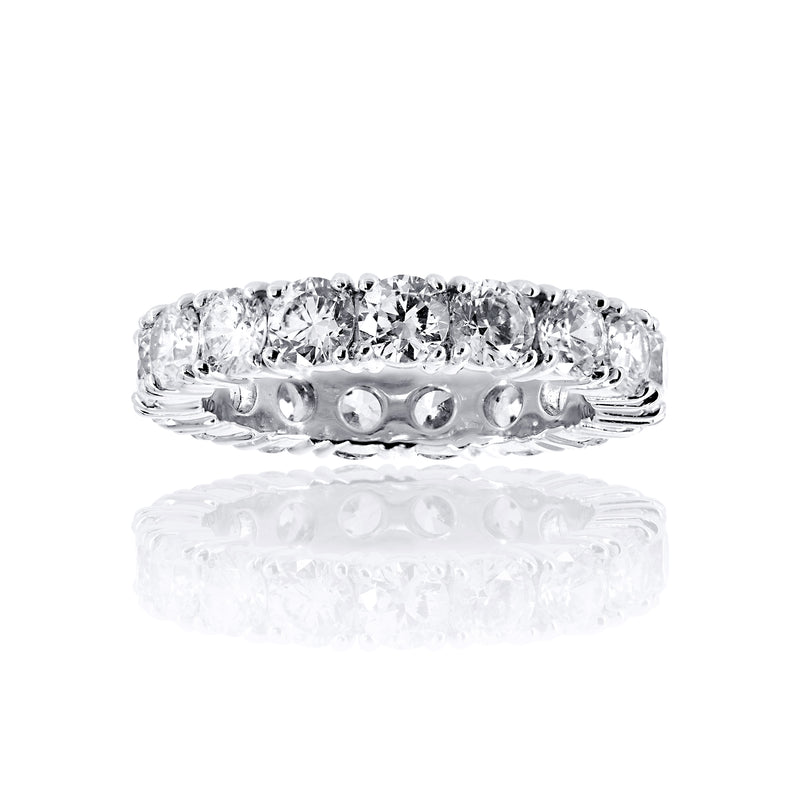 Round Cut Eternity Band Ring – 3.2 CTW