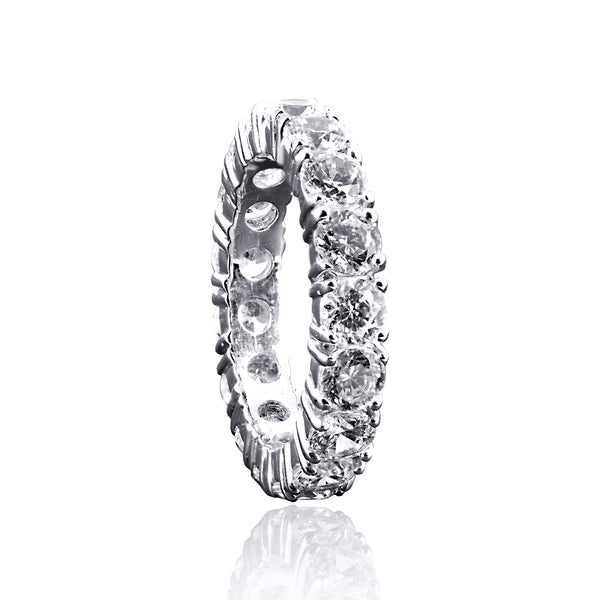 Round Cut Eternity Band Ring – 3.2 CTW