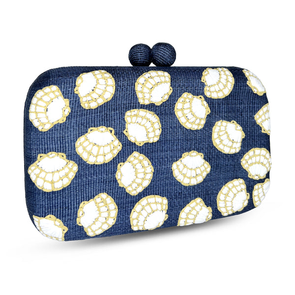 Shells Clutch - Royal Blue