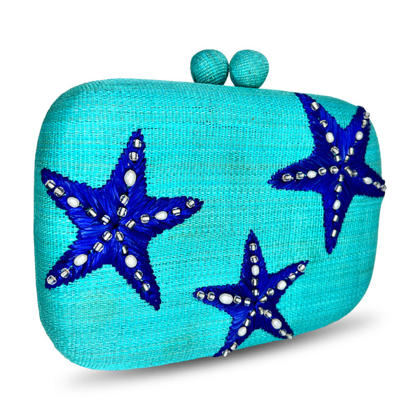 Starfish Clutch - Turquoise