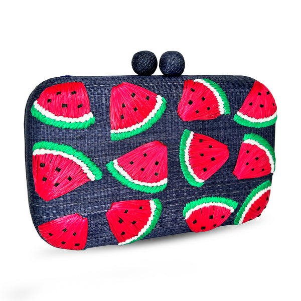Spritz Watermelon Slices Clutch - Royal Blue