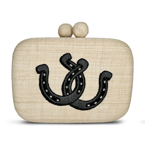 Horseshoe Clutch - Cream