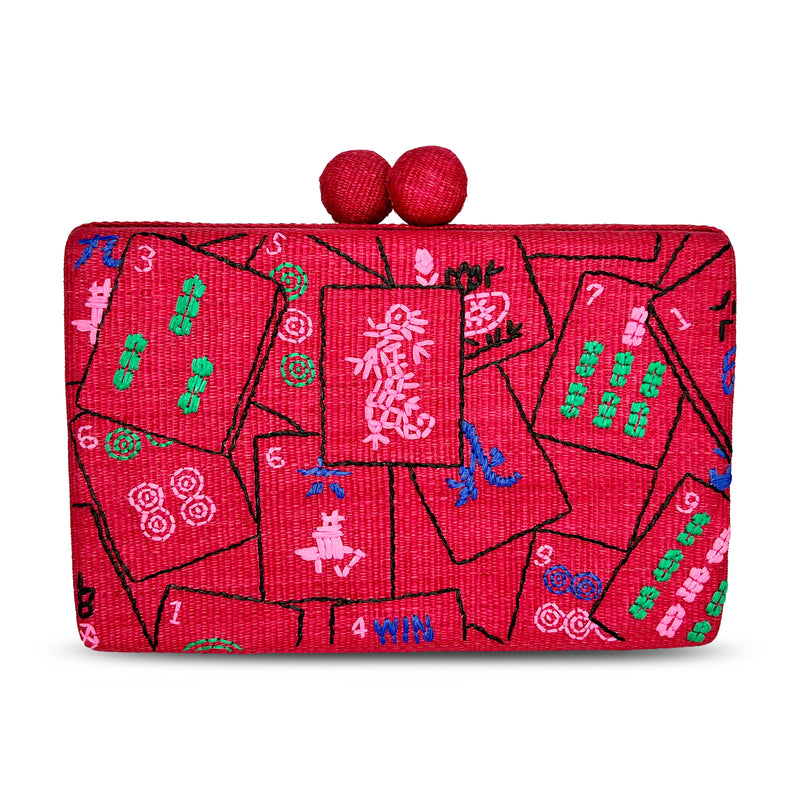 Mah Jongg Clutch - Pink