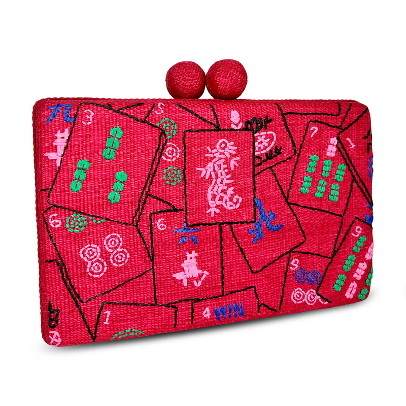 Mah Jongg Clutch - Pink