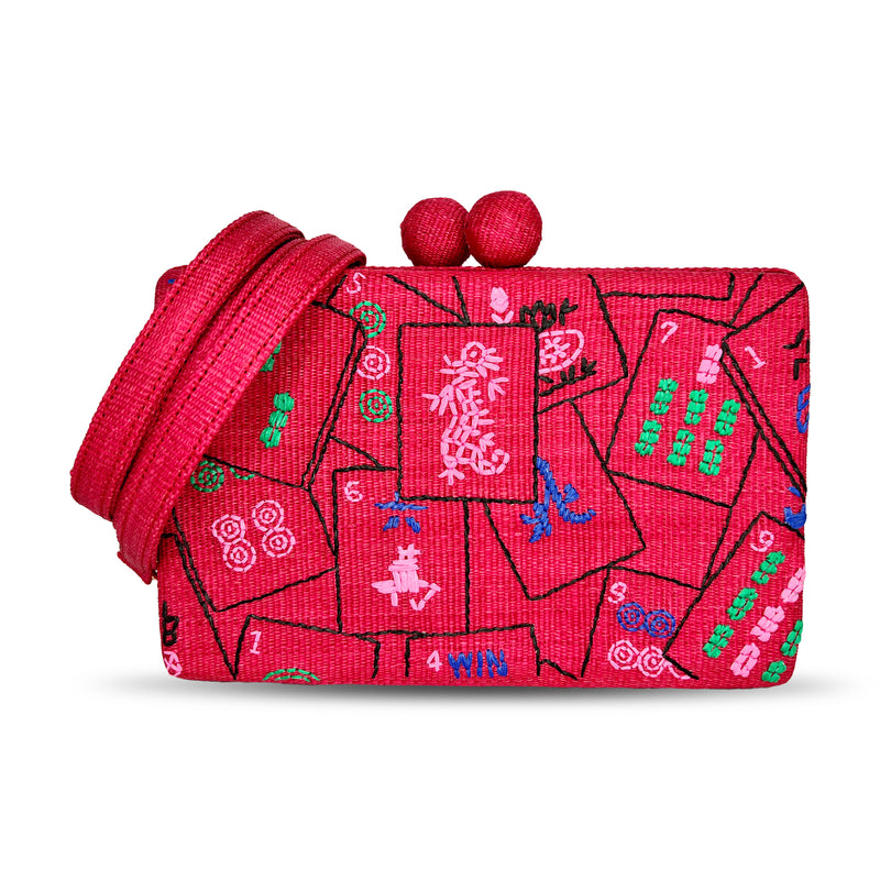 Mah Jongg Clutch - Pink