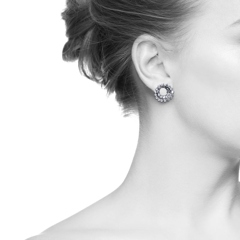 Vintage Inspired Round Swirl Earrings